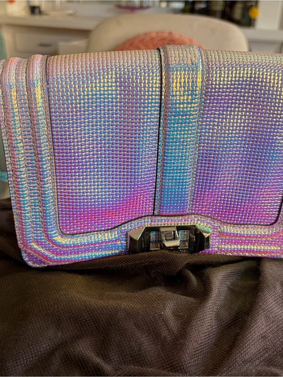 Rebecca Minkoff Handbags - Rebecca Minkoff Iridescent Holographic Crossbody - Pink Purple Blue
